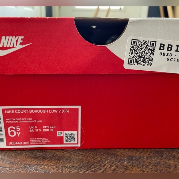 Nike Court Borough Low 2 'Photon Dust Off Noir - Picture 6 of 13